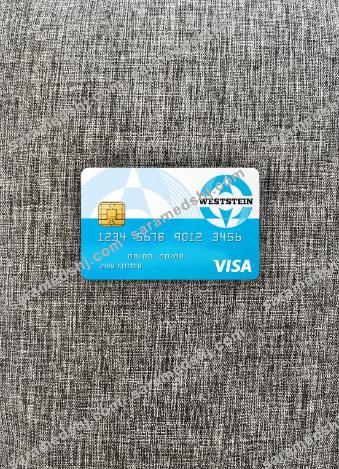 United Kingdom Weststein bank visa card photolook front